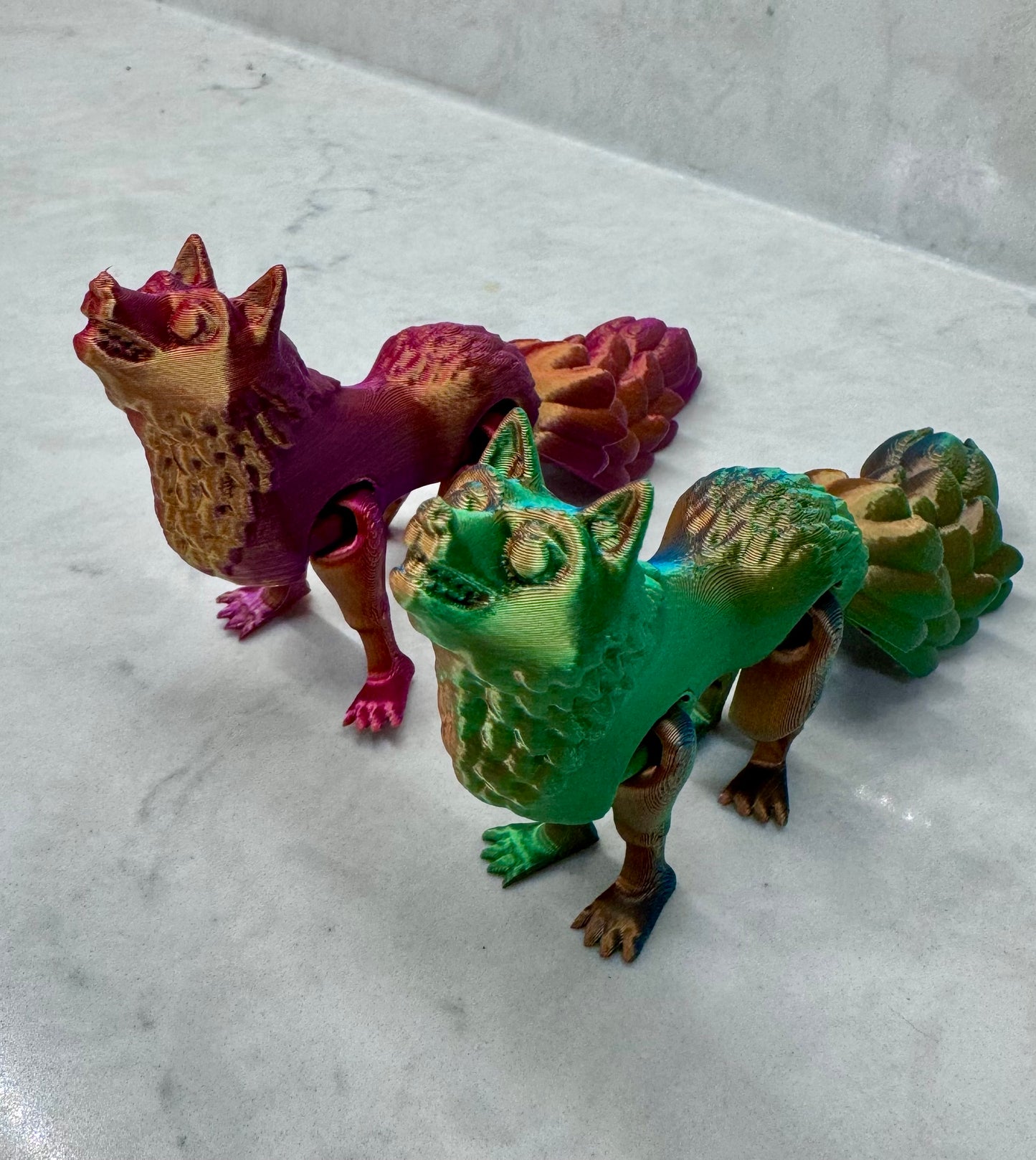 Coyote, Fidget, Sensory, Toy, 3-D printed, Moveable, Animal, Wilderness
