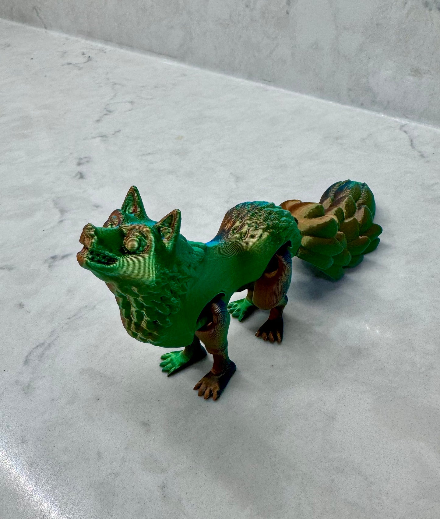Coyote, Fidget, Sensory, Toy, 3-D printed, Moveable, Animal, Wilderness