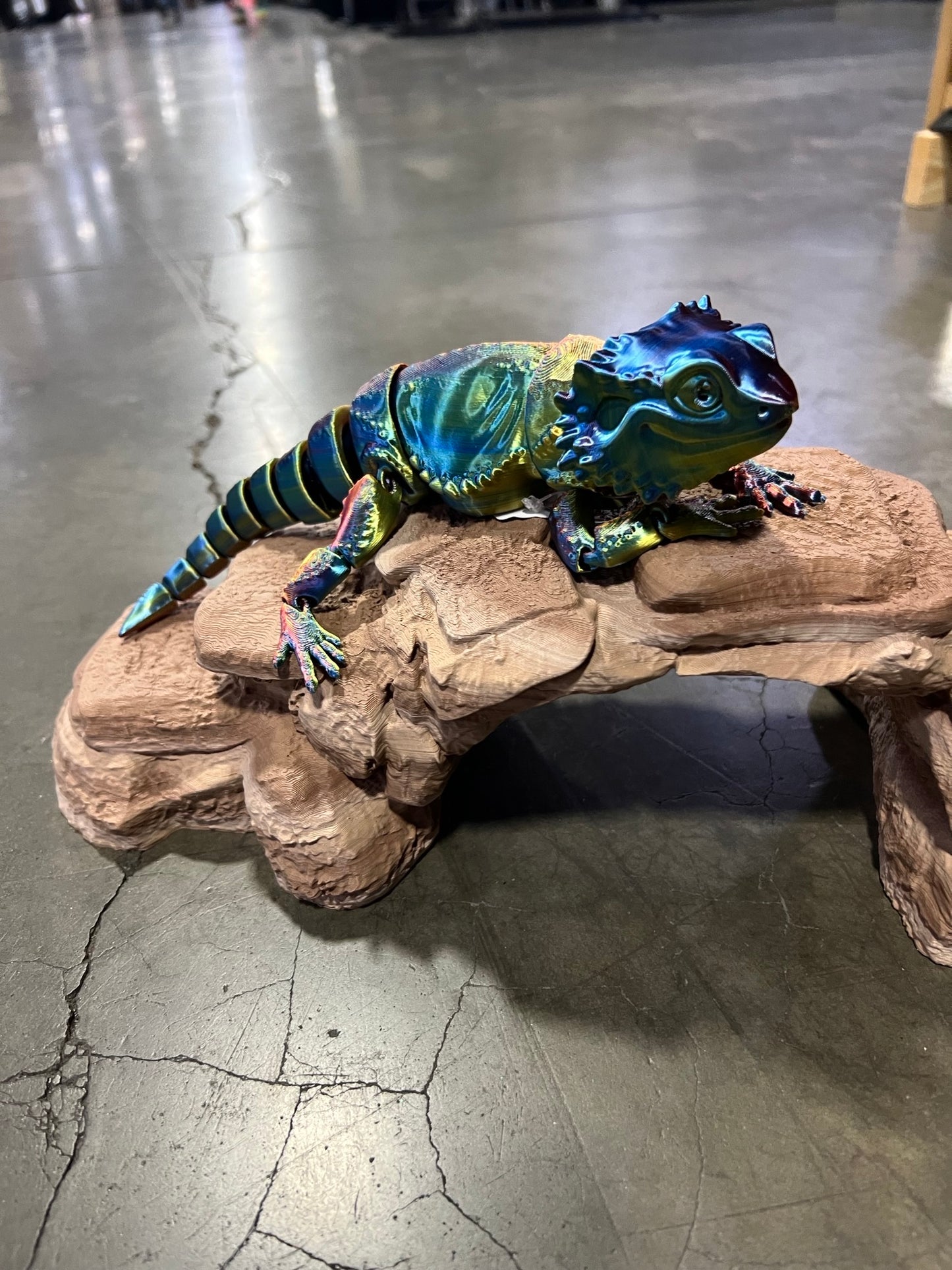 3D Printed Bearded Dragon, Lizard, Beardie Fidget Sensory Toy, Articulated and moving Reptile Pet Life-like