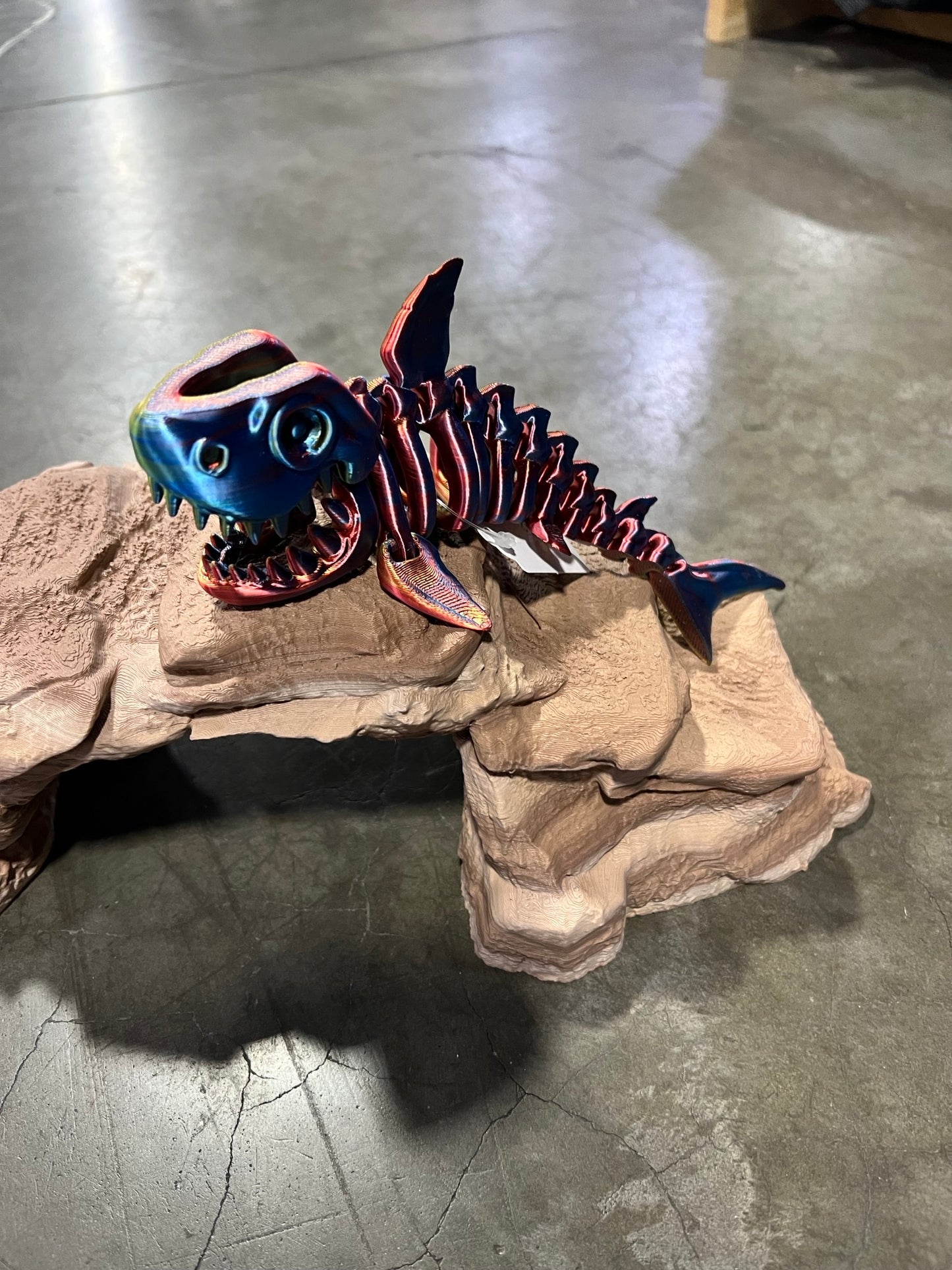 3D Printed Bone Shark, Fidget Sensory Toy, Marine Life, Aquatic, Ocean, Skeleton, Articulated Moving Animal
