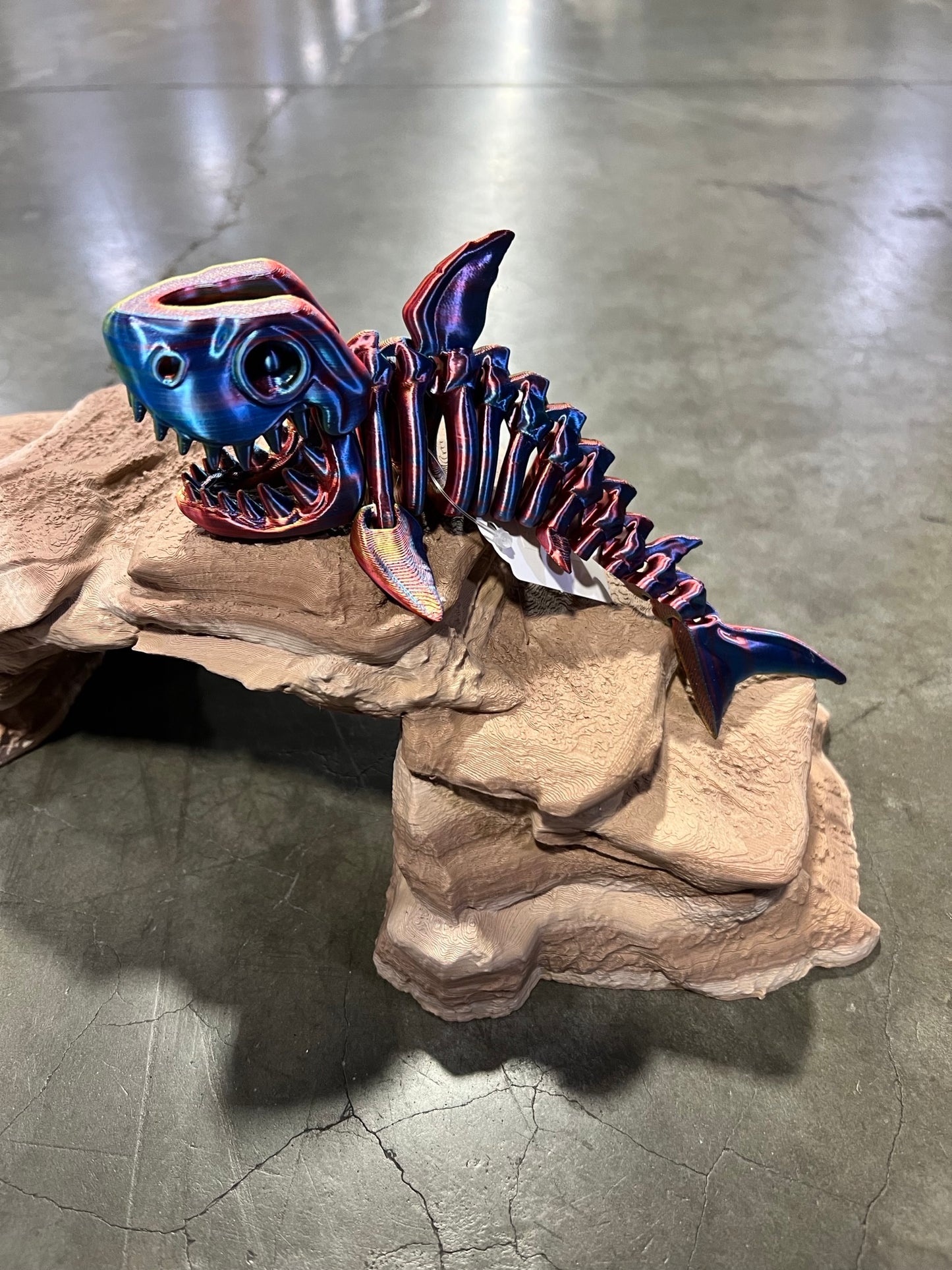 3D Printed Bone Shark, Fidget Sensory Toy, Marine Life, Aquatic, Ocean, Skeleton, Articulated Moving Animal