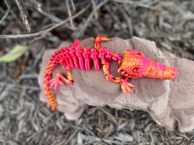 3D printed Skeleton Crocodile, bones, fidget toy, sensory, moveable, swamp, creature