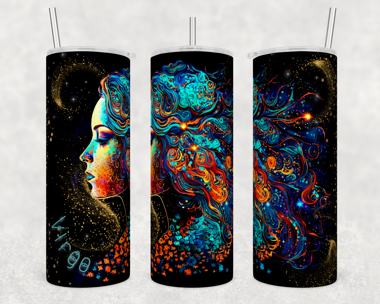 Tumblers, Stainless Steel, Sublimation, Zodiac, Astrological, Cancer, Taurus, Aquarius, Gemini, Virgo, Scorpio, Pines, Capricorn, Leo, Libra, Sagittarius