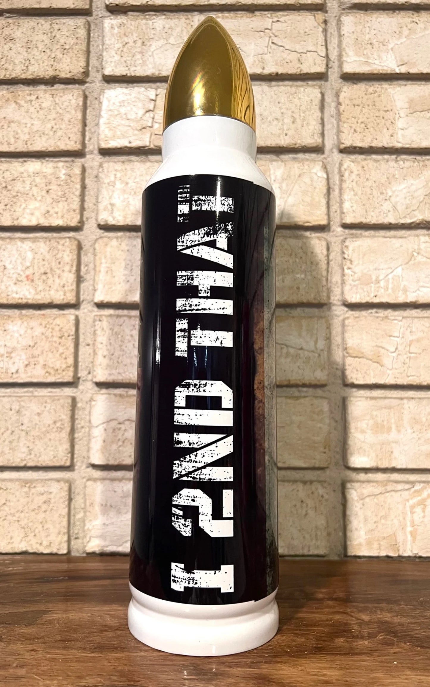 Tumbler, Stainless Steel, America, Big Foot, Patriotic, America, Enthusiast, Second Amendment, Bullet