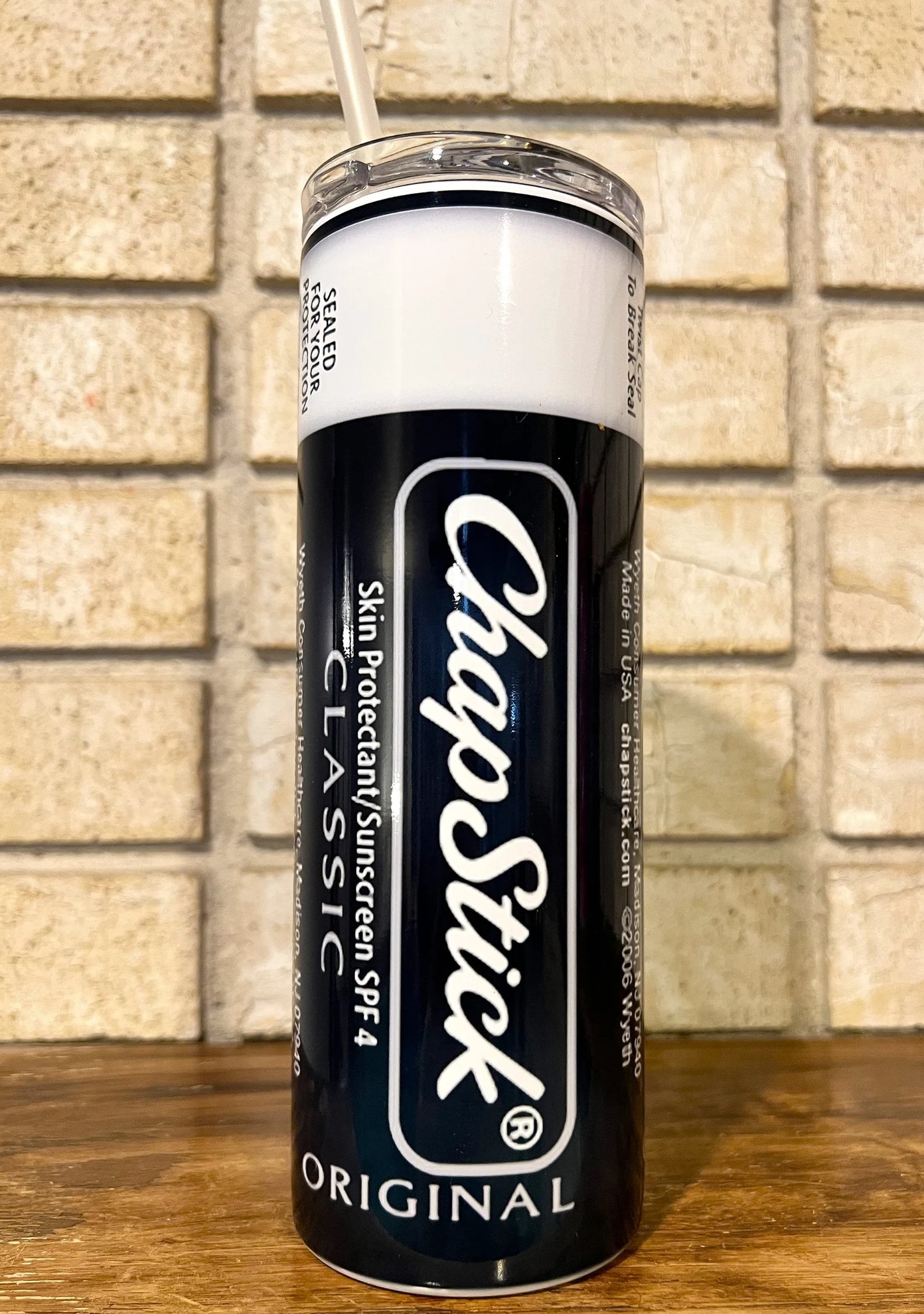 Stainless Steel, Tumbler, Drinkware, Reusable lid, Gag gift, humor, funny, lip love, soft lips, lips, lip balm