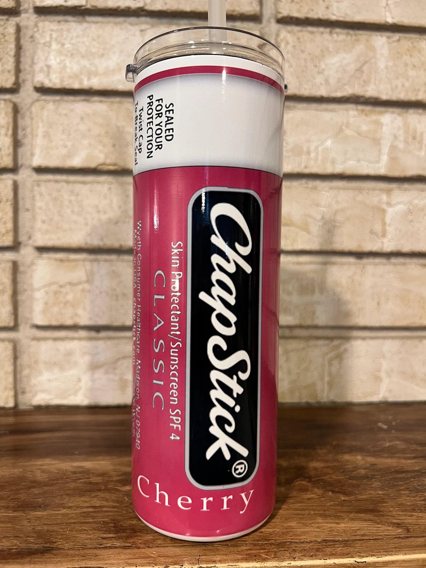 Stainless Steel, Tumbler, Drinkware, Reusable lid, Gag gift, humor, funny, lip love, soft lips, lips, lip balm