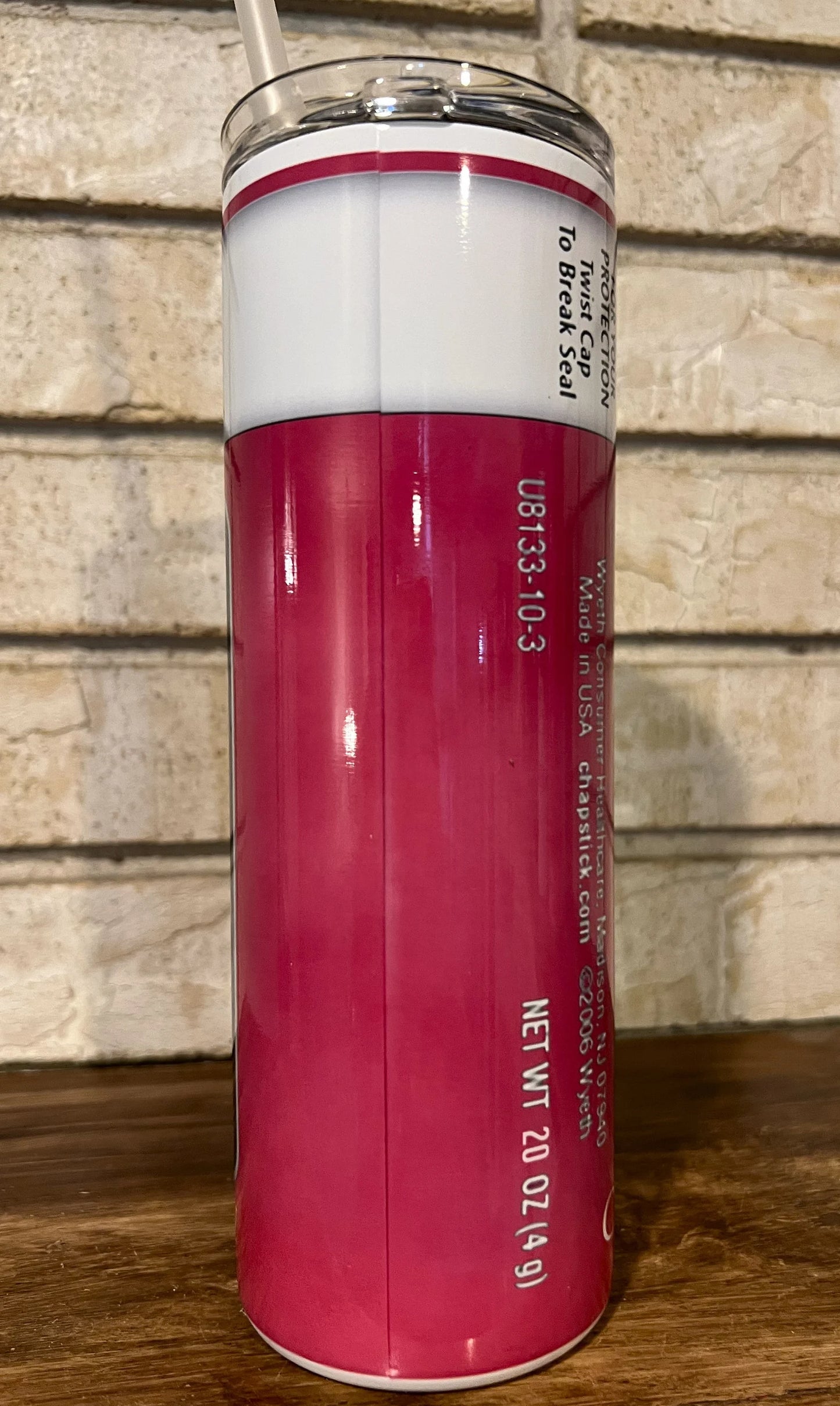 Stainless Steel, Tumbler, Drinkware, Reusable lid, Gag gift, humor, funny, lip love, soft lips, lips, lip balm