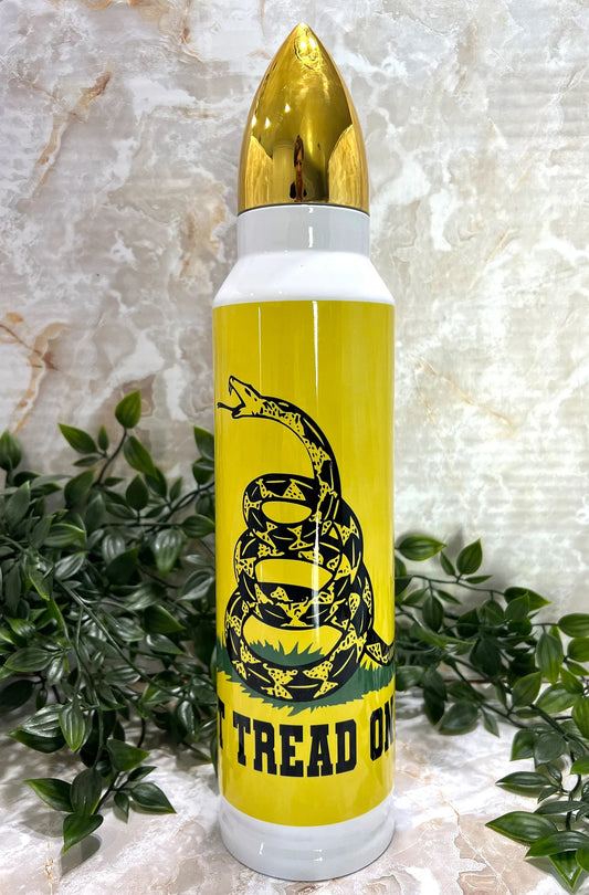 Tumbler, Stainless Steel, Sublimation, Patriotic, Don't Tread on Me, Bullet, America, History, Snake