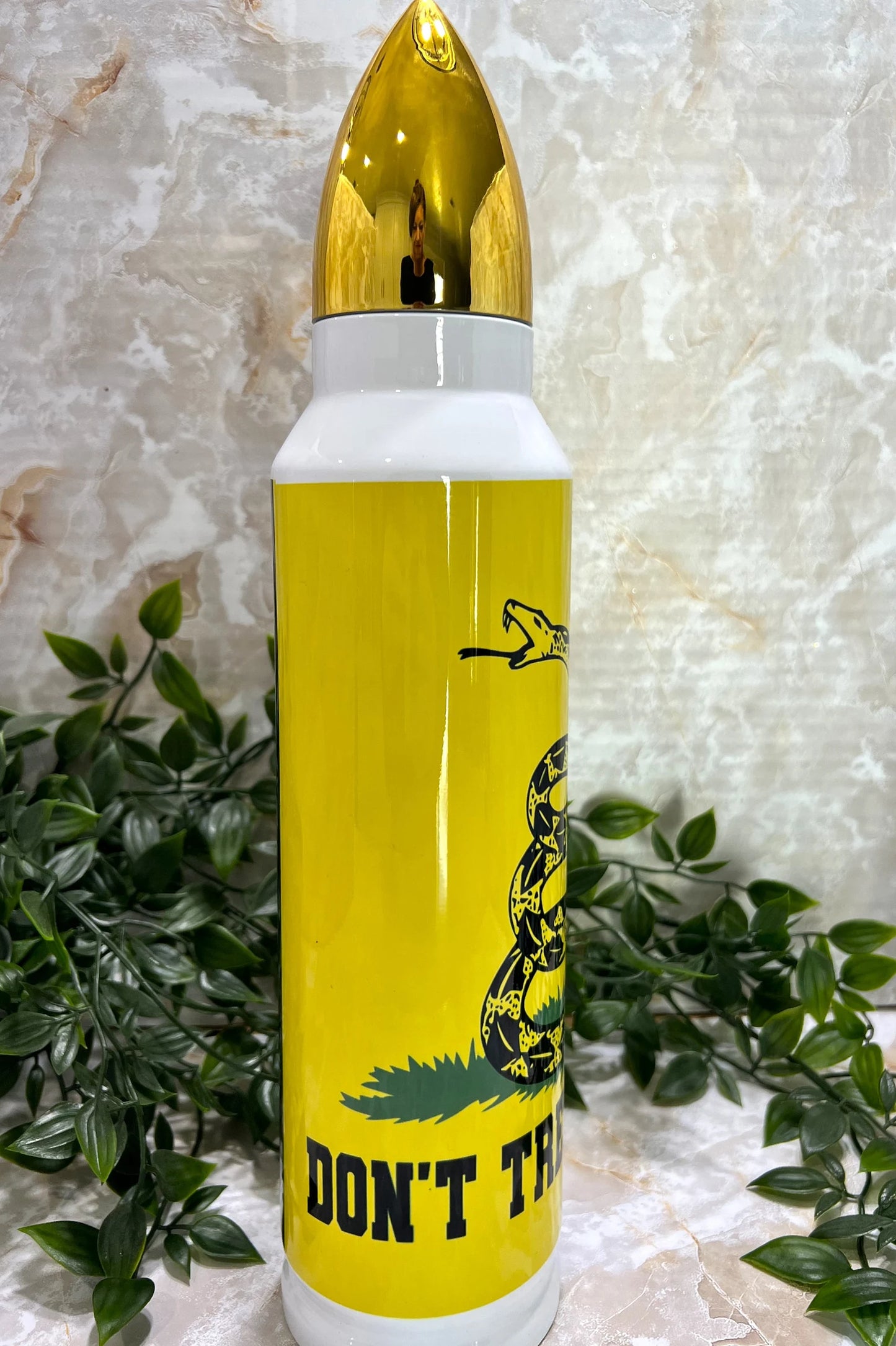 Tumbler, Stainless Steel, Sublimation, Patriotic, Don't Tread on Me, Bullet, America, History, Snake