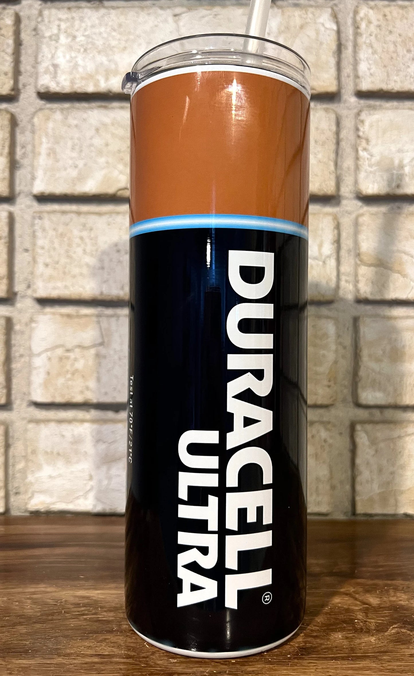 Stainless Steel, Tumbler, Removable lid, Battery, Copper top, Funny, Humorous, Gag gift,