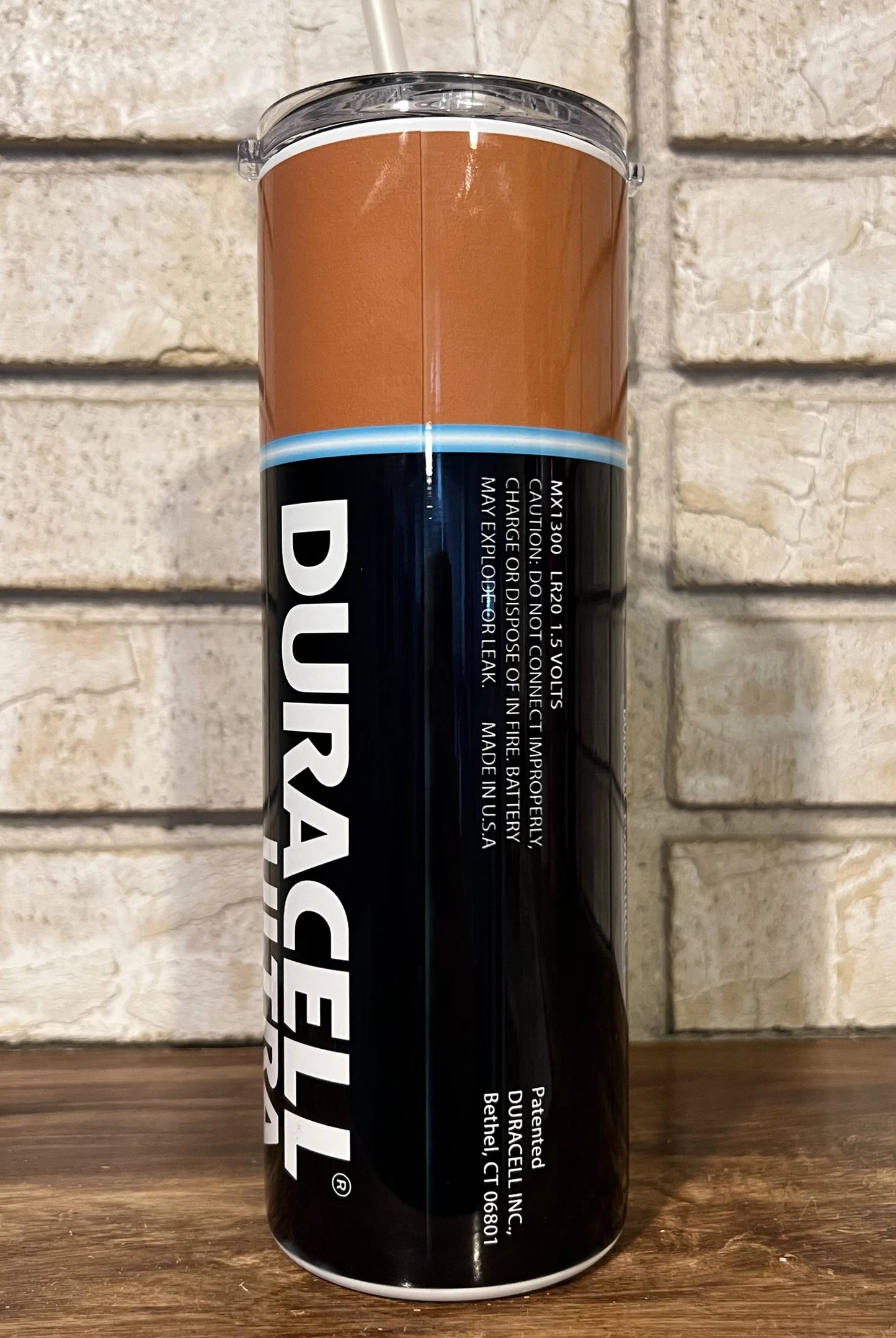 Stainless Steel, Tumbler, Removable lid, Battery, Copper top, Funny, Humorous, Gag gift,