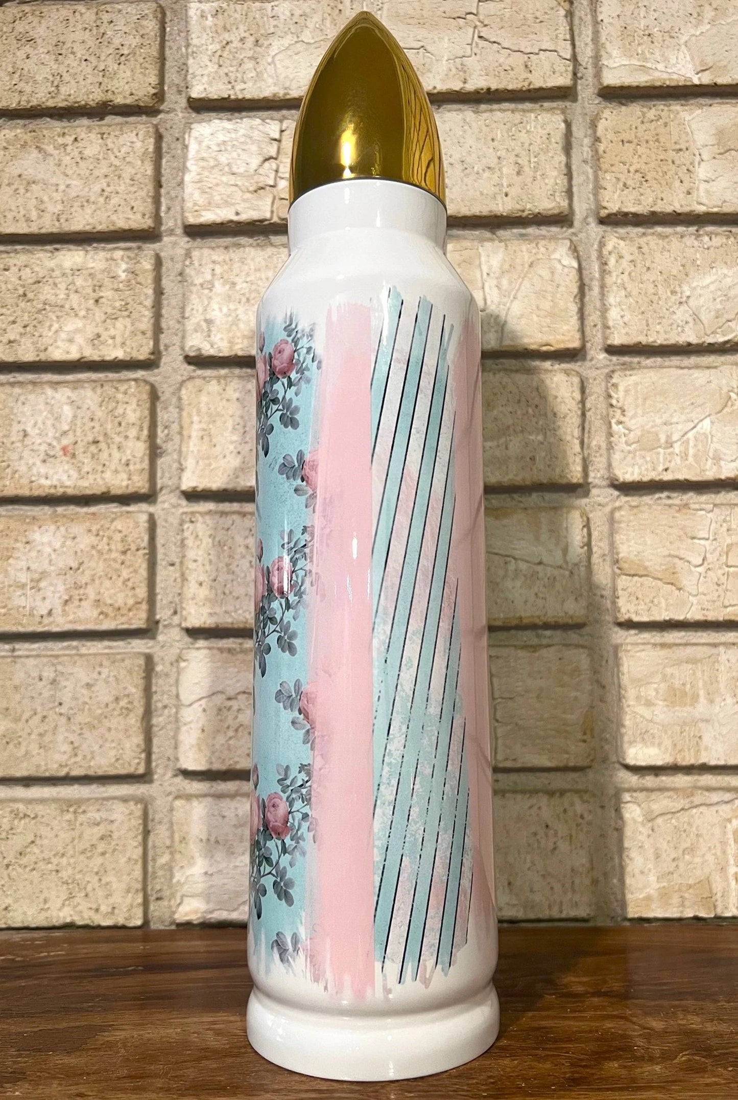 Stainless Steel, Tumbler, Bullet, Skull, Guns, Feminine, Pastel, Edgy