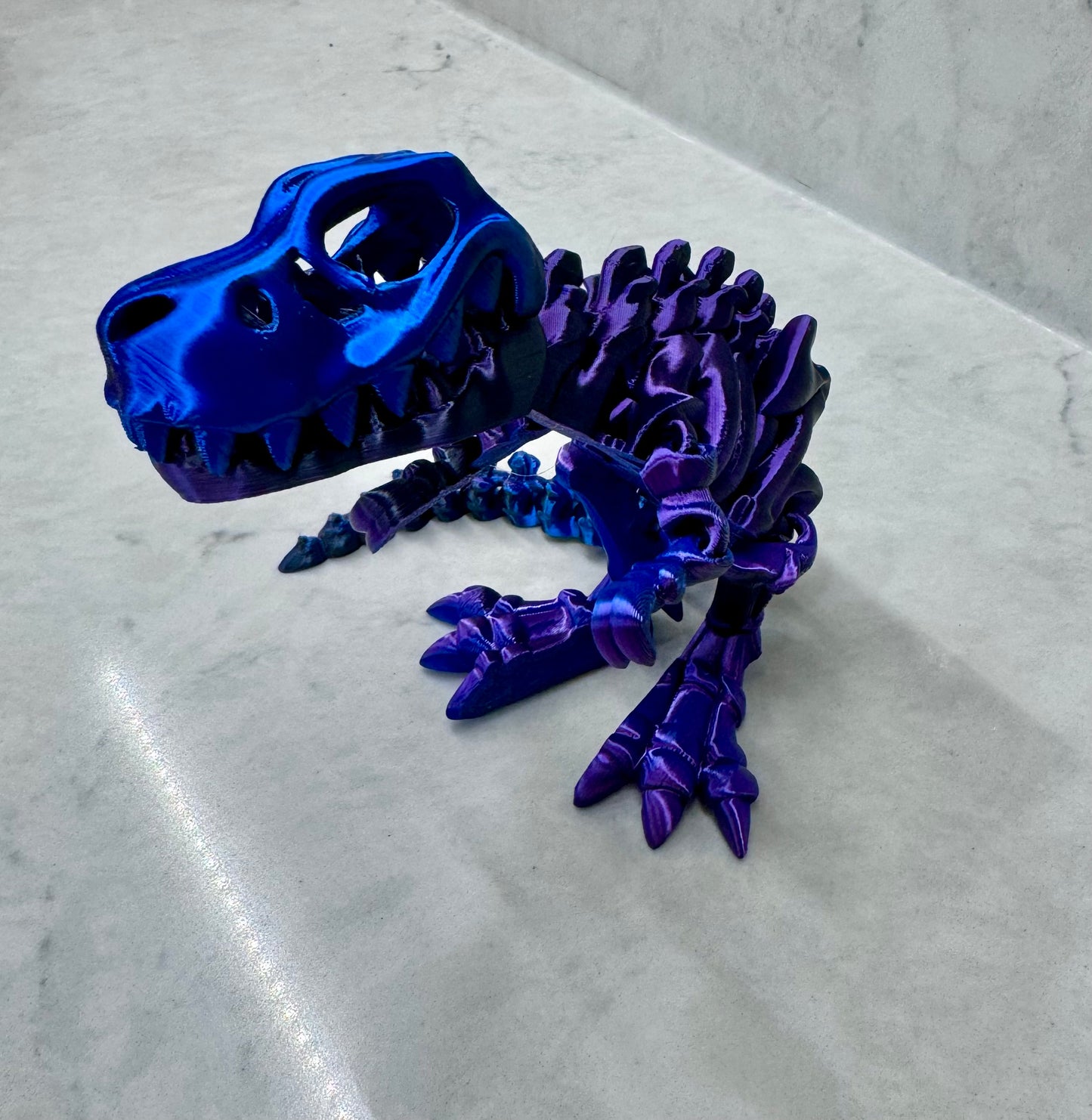 3-D Printed Bone T-Rex, Fidget Toy, Sensory, Moveable, Toy, Dinosaur, Bones, Prehistoric