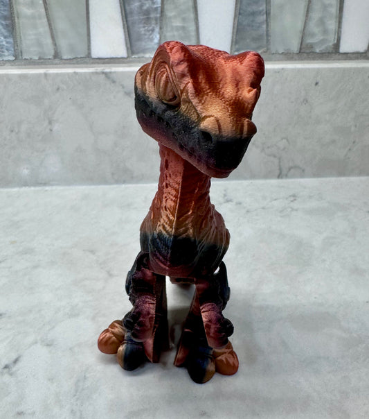 Velociraptor, Sensory, Fidget, Toy, Moveable, 3D printed, Colorful