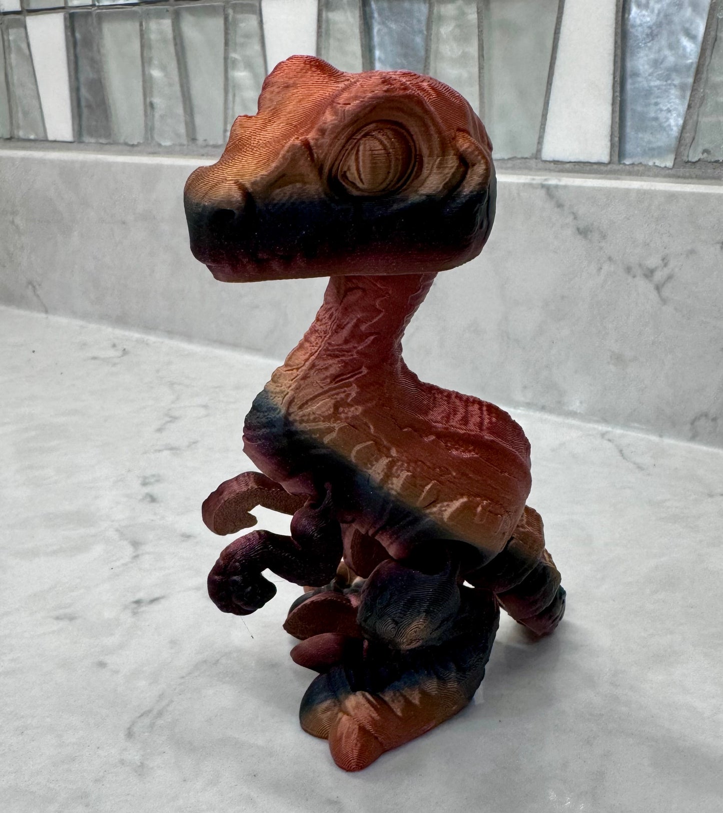 Velociraptor, Sensory, Fidget, Toy, Moveable, 3D printed, Colorful