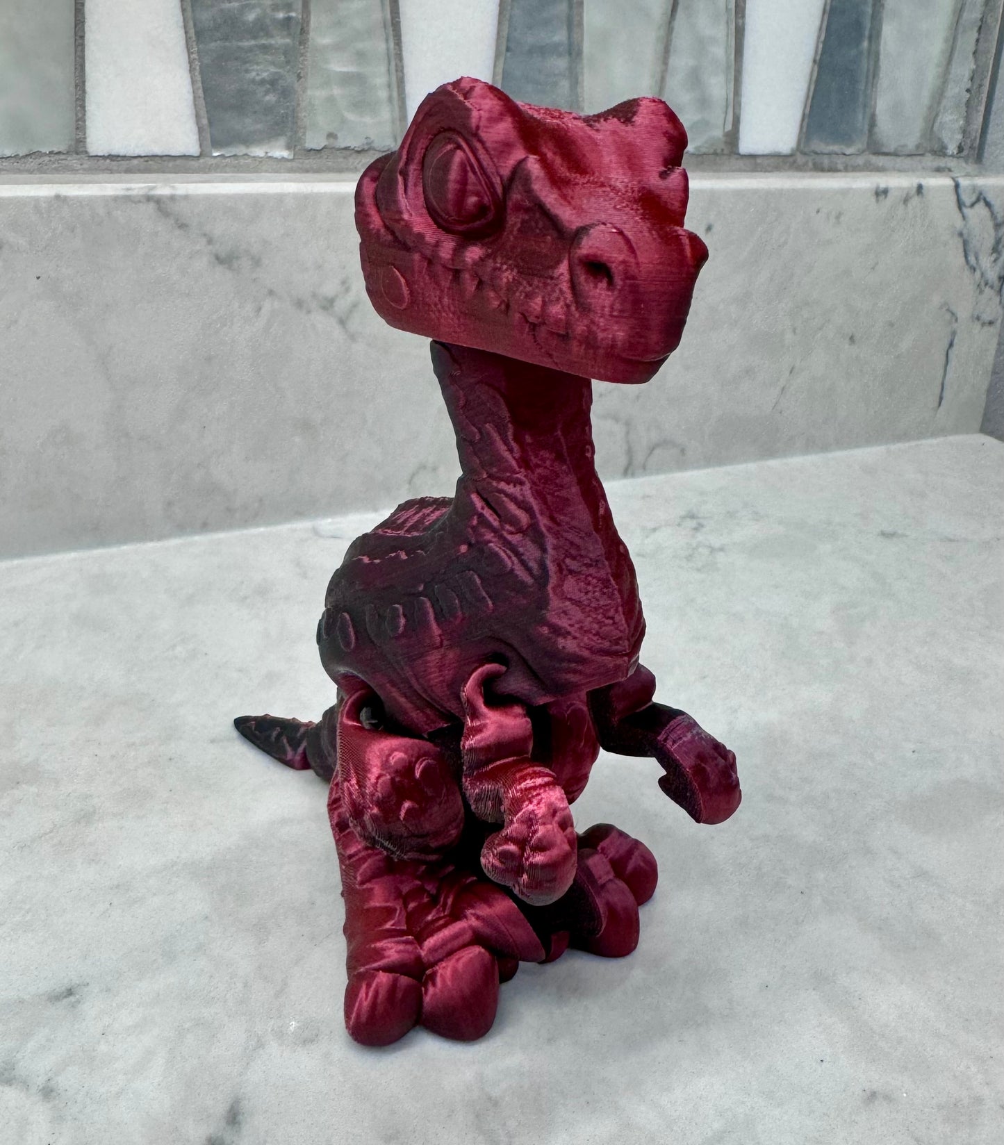 Velociraptor, Sensory, Fidget, Toy, Moveable, 3D printed, Colorful