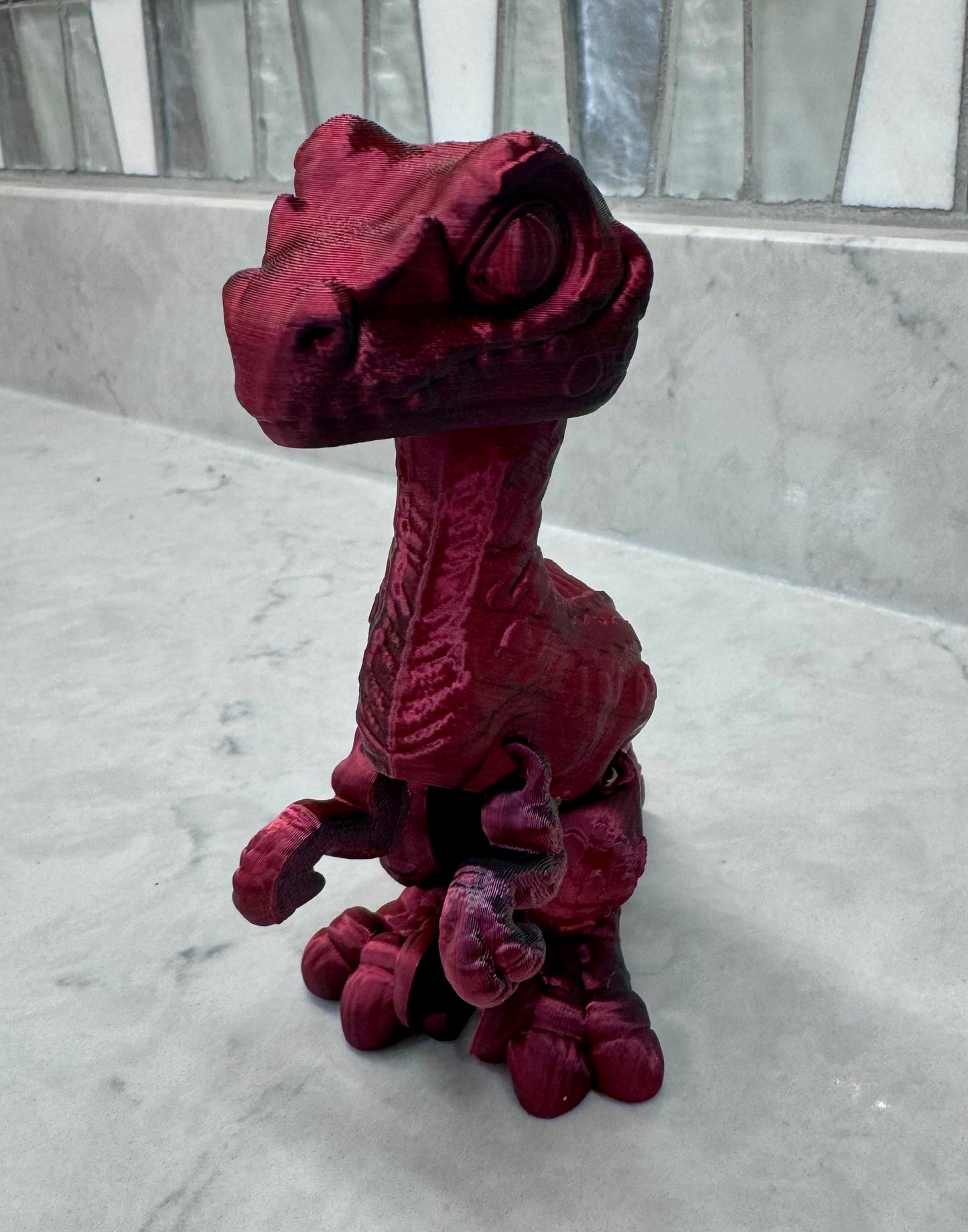 Velociraptor, Sensory, Fidget, Toy, Moveable, 3D printed, Colorful