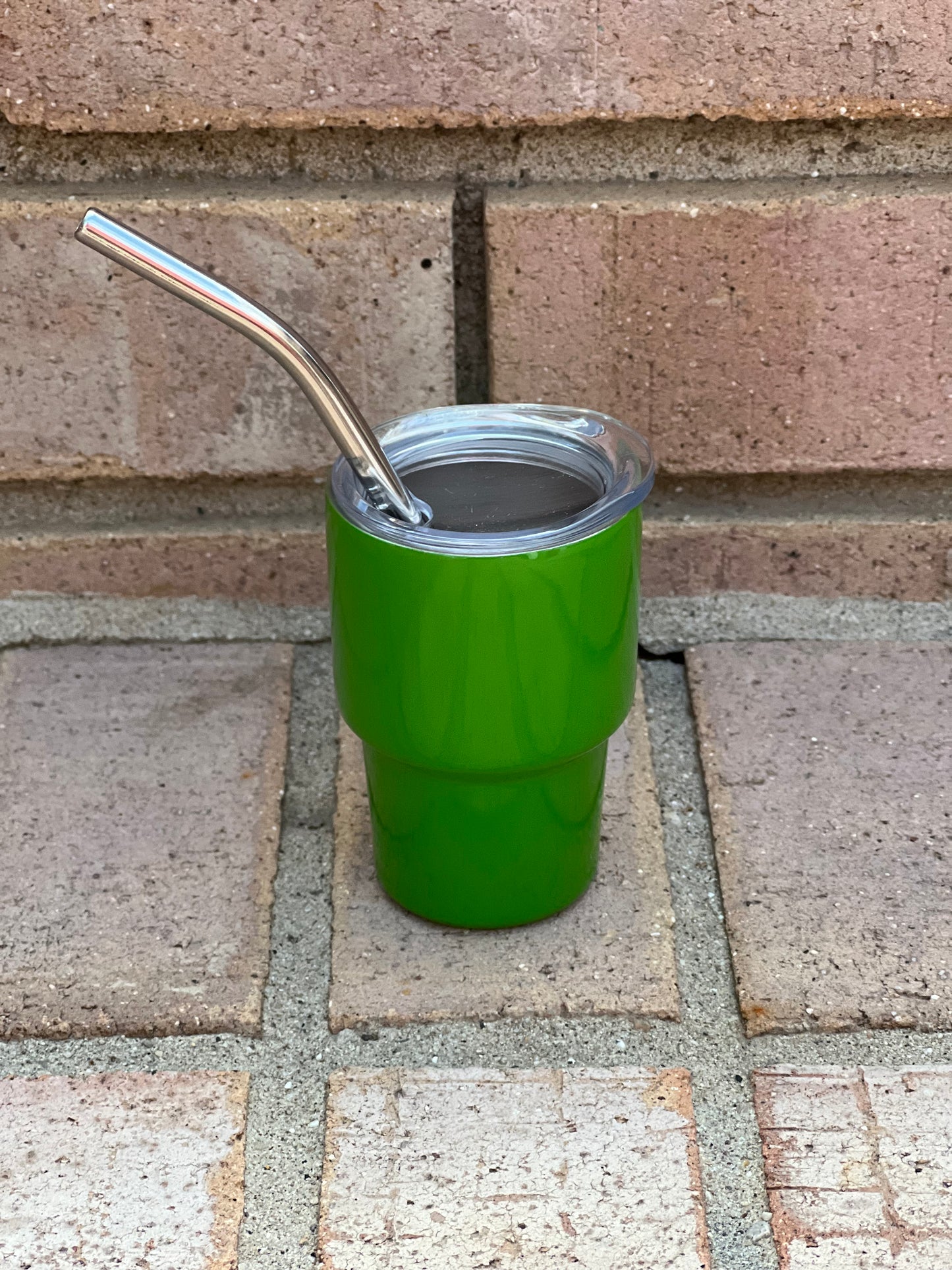 Tiny Tumblers, Stainless Steel, Solid, Removable lid, Straw, drinkware, shots, alcohol