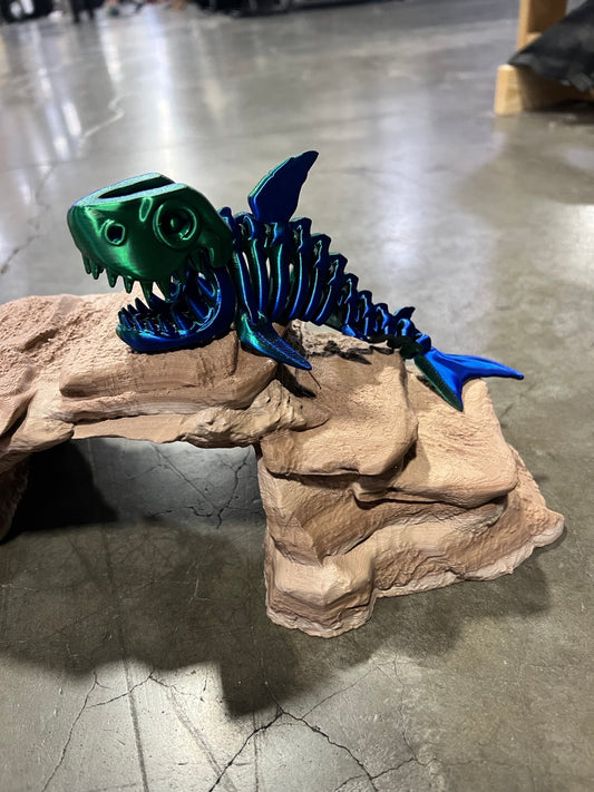 3D Printed Bone Shark, Fidget Sensory Toy, Marine Life, Aquatic, Ocean, Skeleton, Articulated Moving Animal