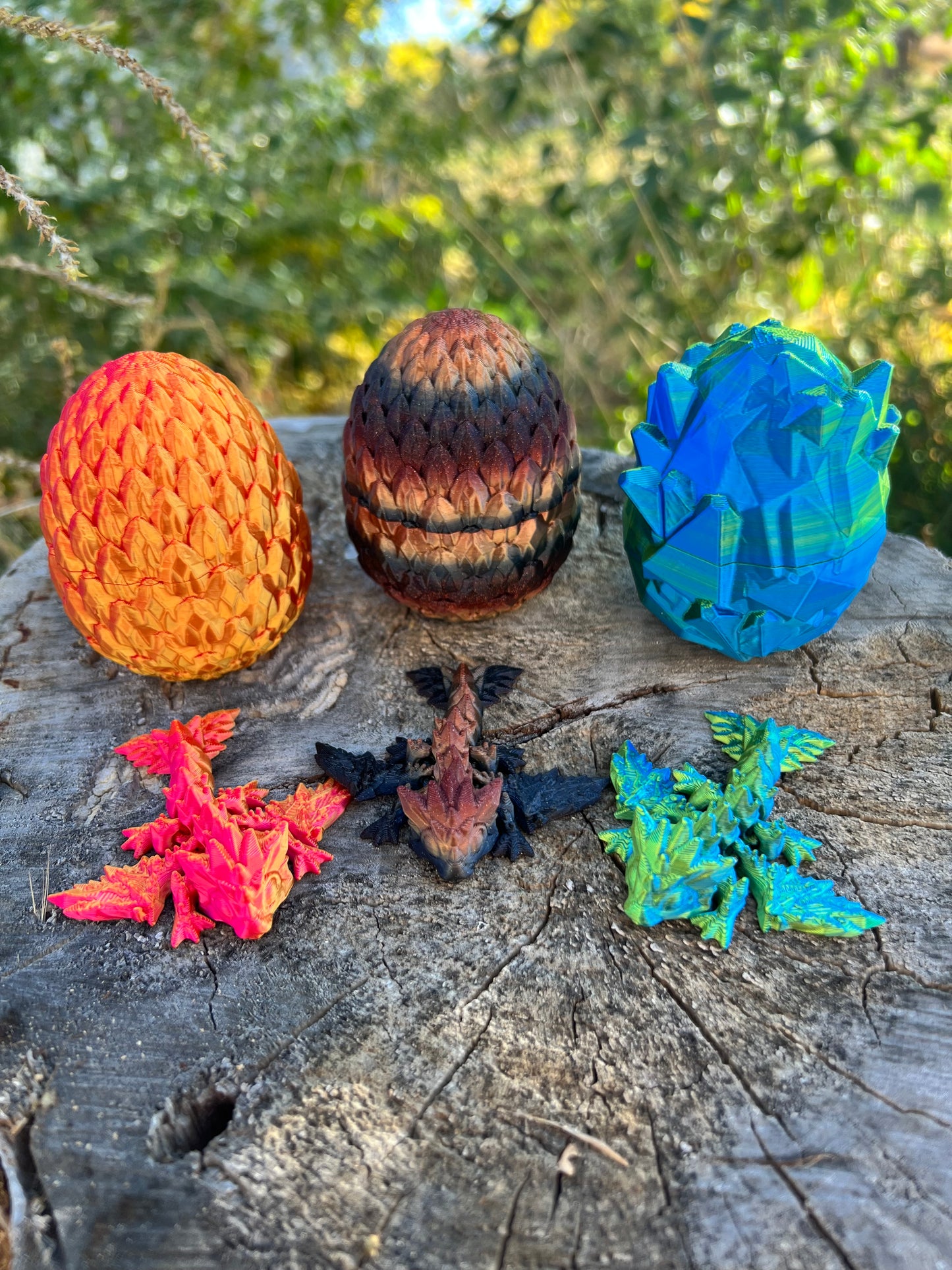 Mythical, Dragon, Egg, Hatching, 3-D printed, Fidget, Toy, Egg, Hatchling, Sensory