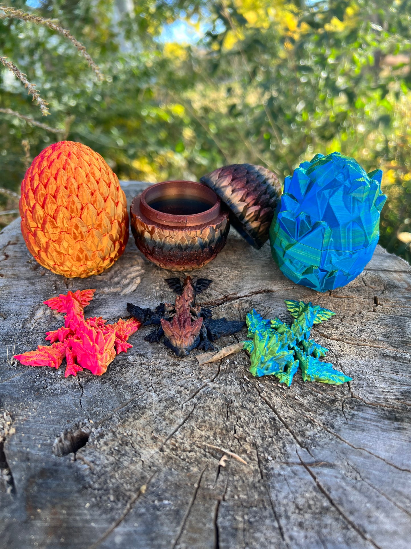 Mythical, Dragon, Egg, Hatching, 3-D printed, Fidget, Toy, Egg, Hatchling, Sensory