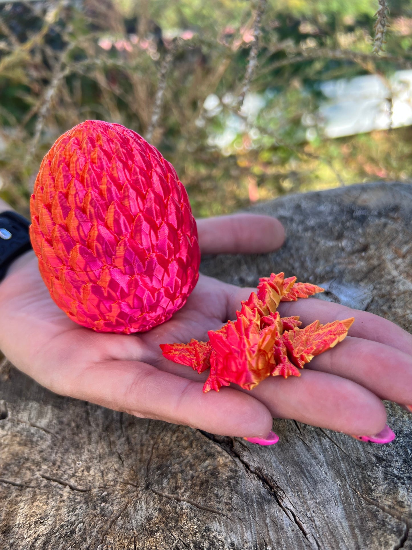 Mythical, Dragon, Egg, Hatching, 3-D printed, Fidget, Toy, Egg, Hatchling, Sensory