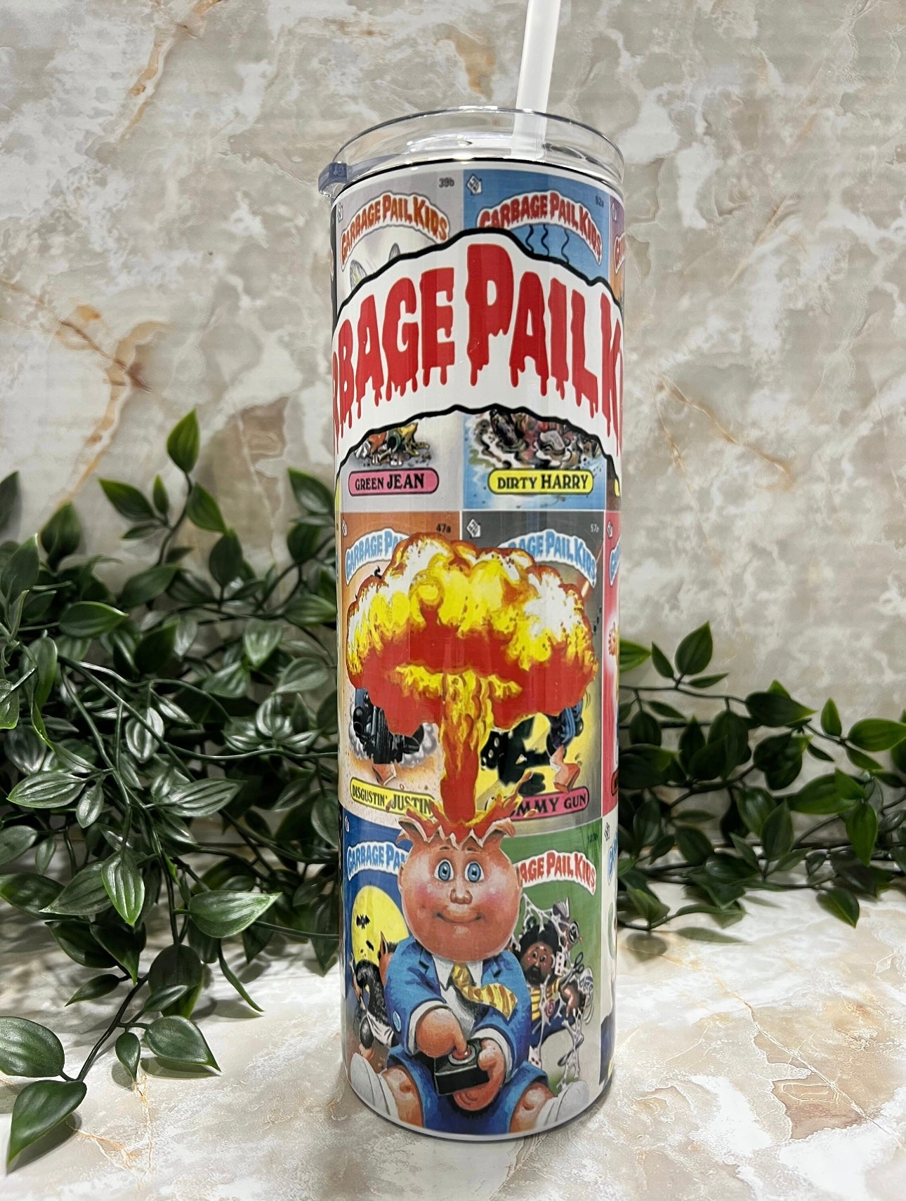 Garbage Pail Kids, 80's, 90's, Tumbler, Stainless Steel, cup,