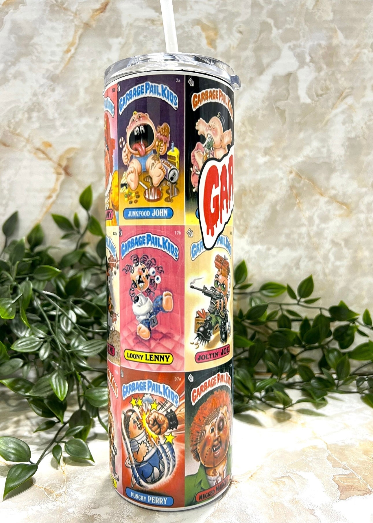 Garbage Pail Kids, 80's, 90's, Tumbler, Stainless Steel, cup,