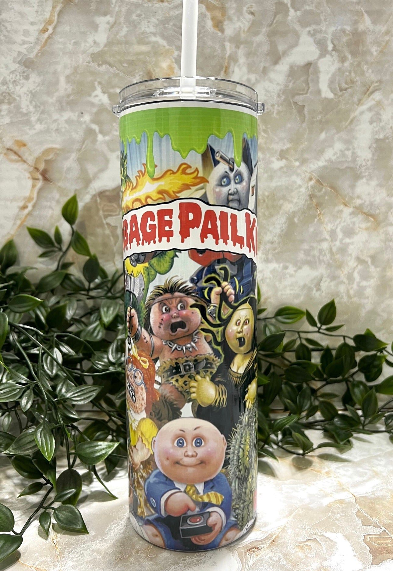 Garbage Pail Kids, 80's, 90's, Tumbler, Stainless Steel, cup,
