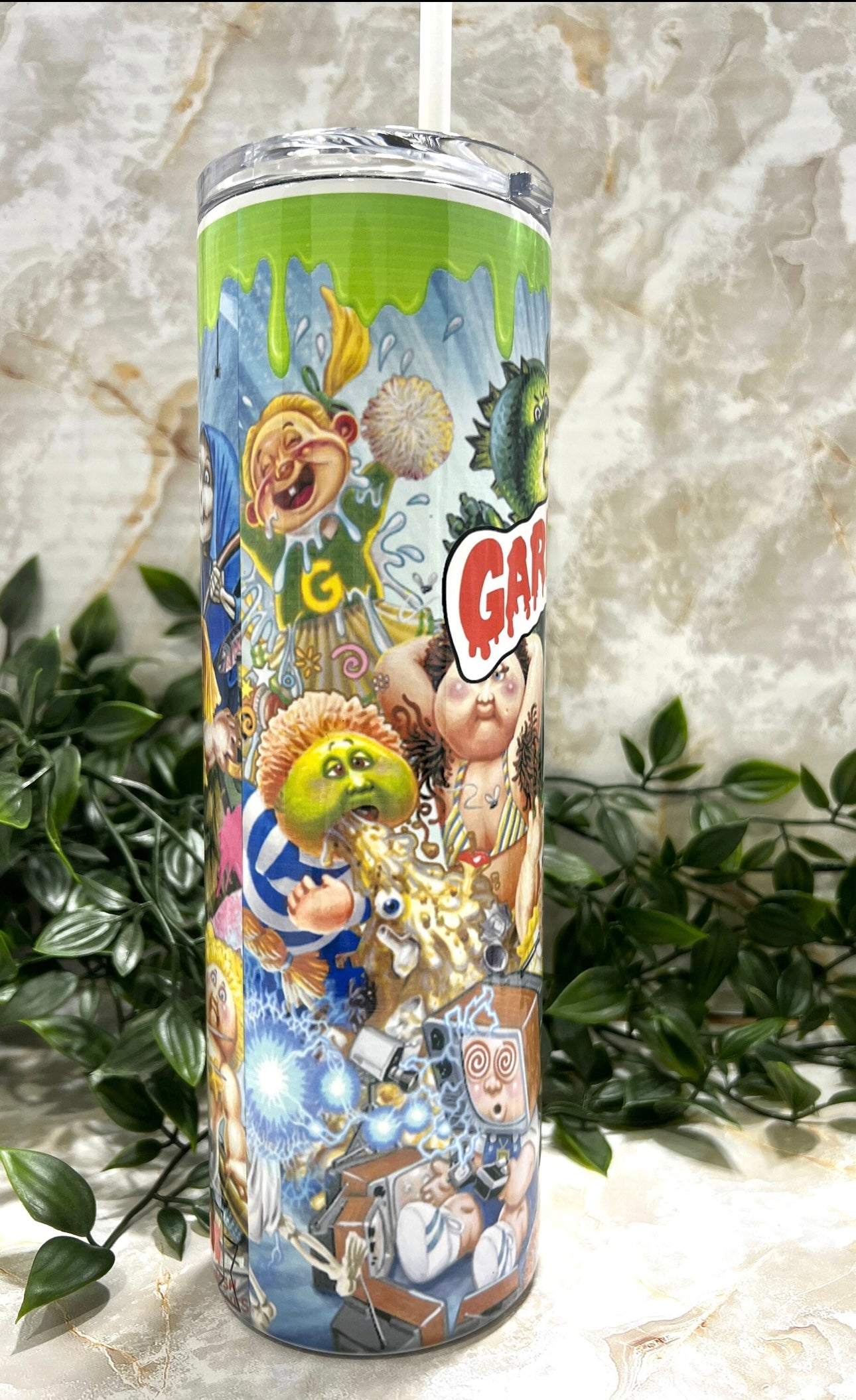 Garbage Pail Kids, 80's, 90's, Tumbler, Stainless Steel, cup,