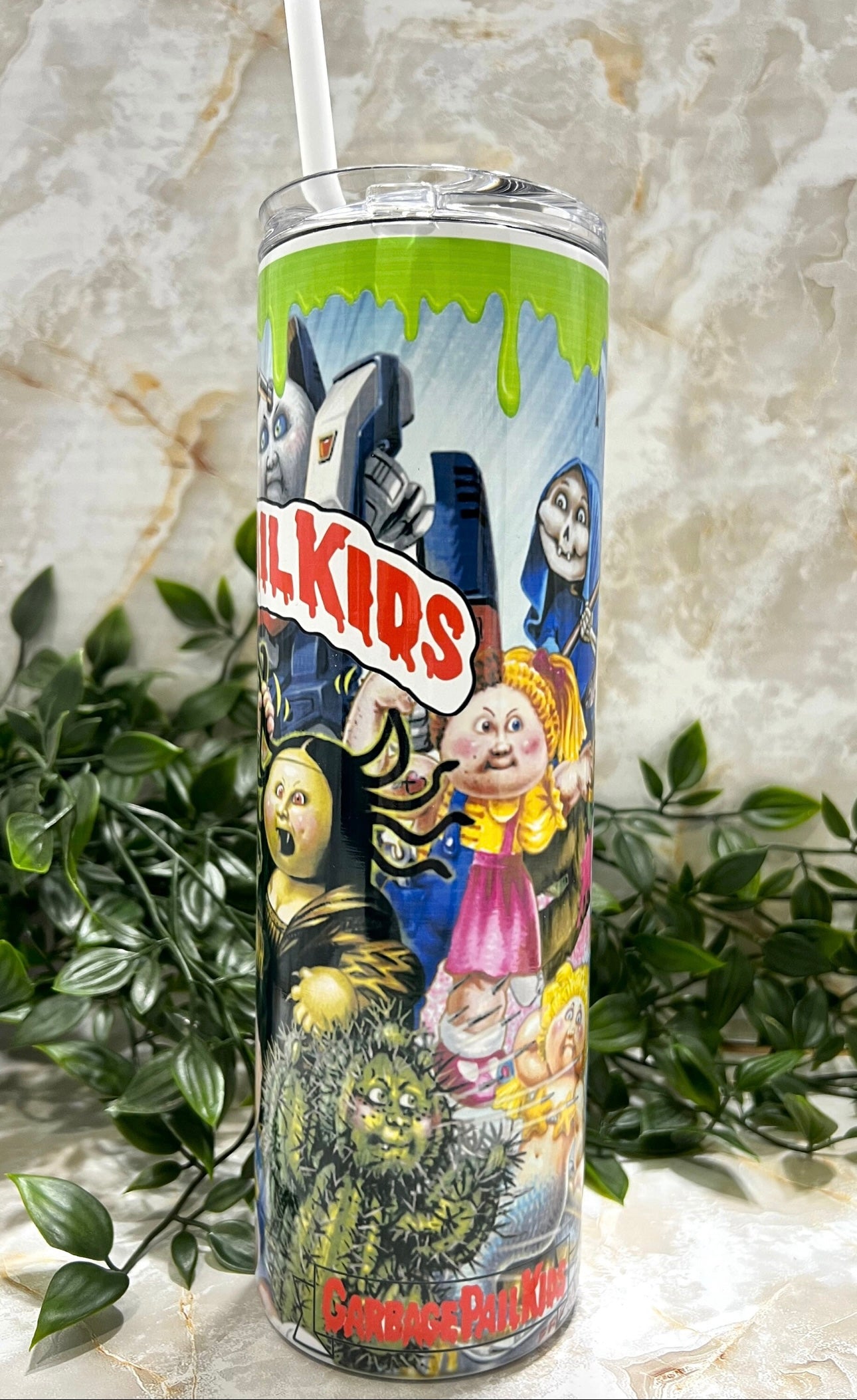 Garbage Pail Kids, 80's, 90's, Tumbler, Stainless Steel, cup,