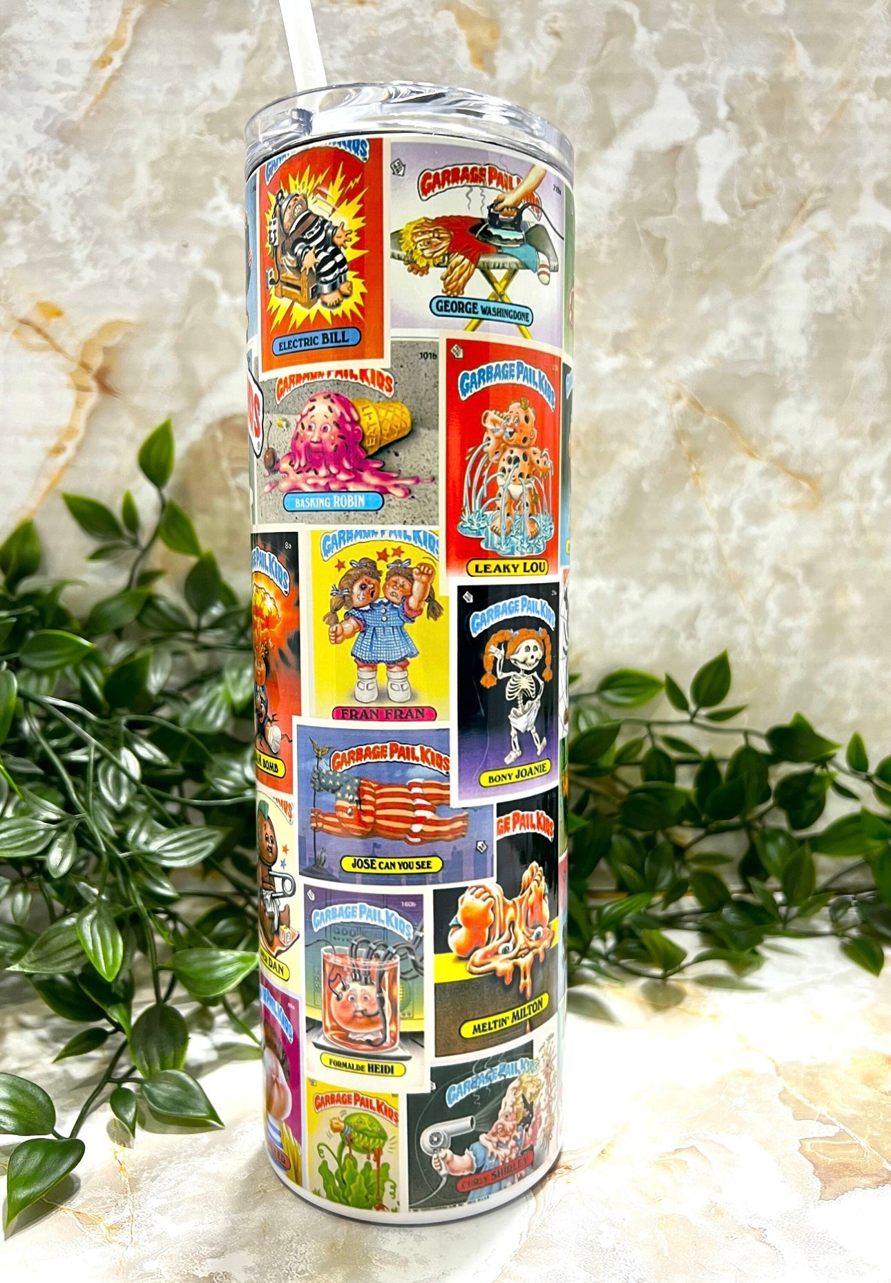 Garbage Pail Kids, 80's, 90's, Tumbler, Stainless Steel, cup,