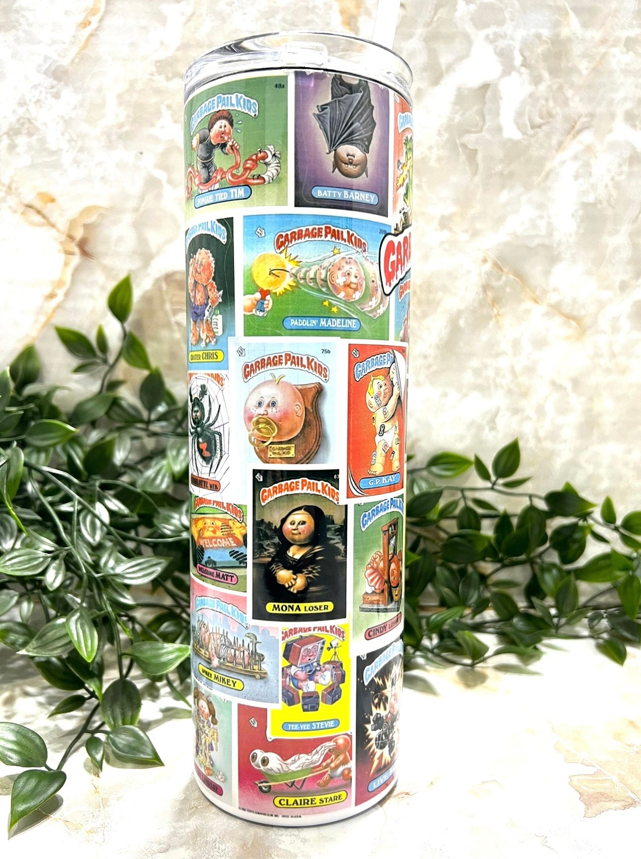 Garbage Pail Kids, 80's, 90's, Tumbler, Stainless Steel, cup,
