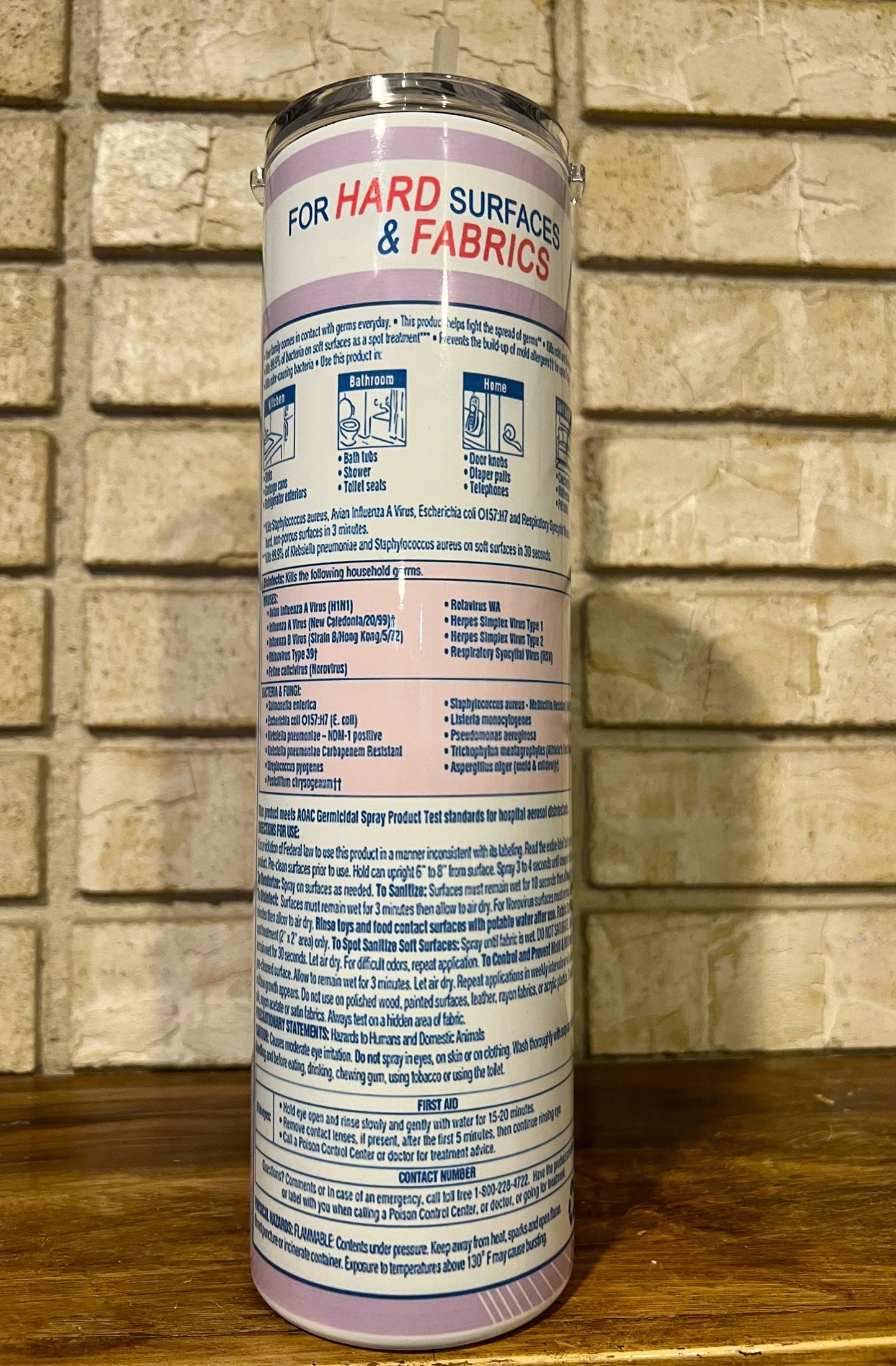 Tumbler, Stainless Steel, Removable lid, Cleaner, Disinfect, Cheeky, Humor, Funny, straw, humor