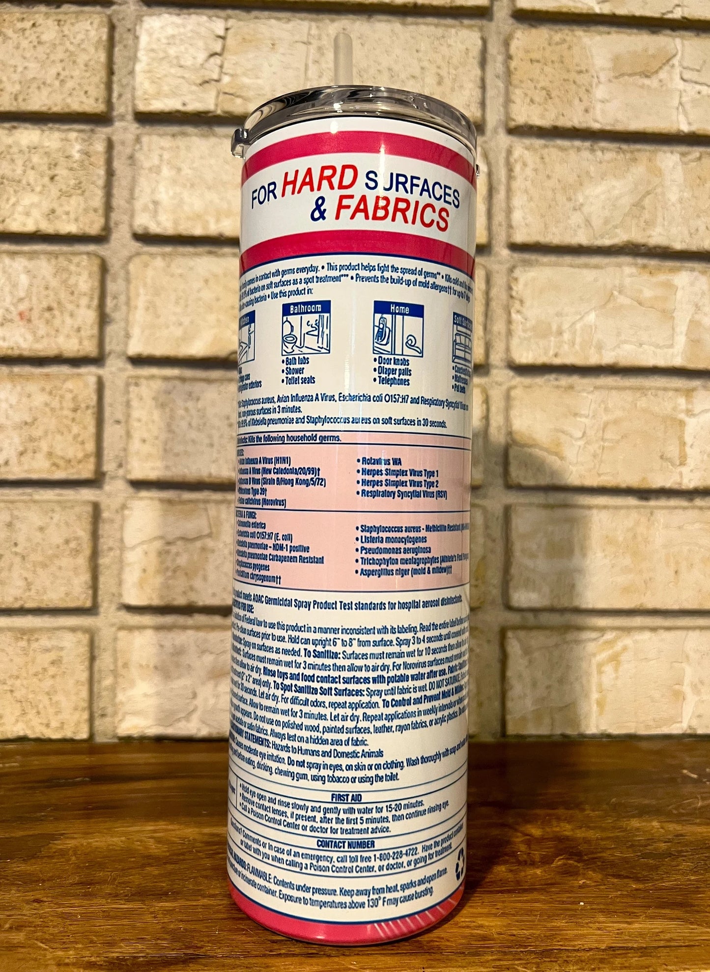 Tumbler, Stainless Steel, Removable lid, Cleaner, Disinfect, Cheeky, Humor, Funny, straw, humor