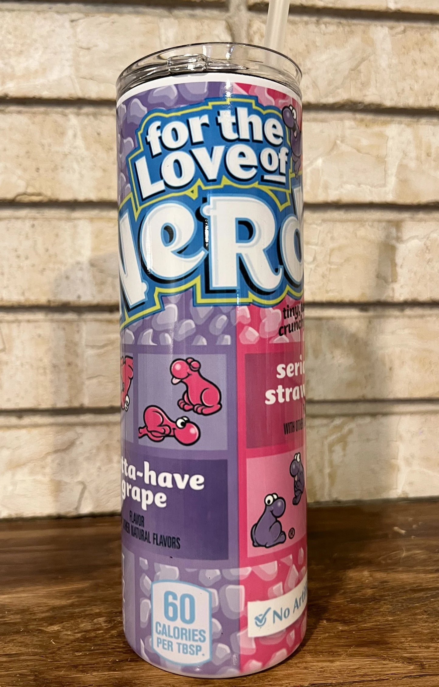 Tumbler, Stainless Steel, Reusable lid, Nostalgia, Nerd, Candy, Fun, Gift, Cup, Drinkware