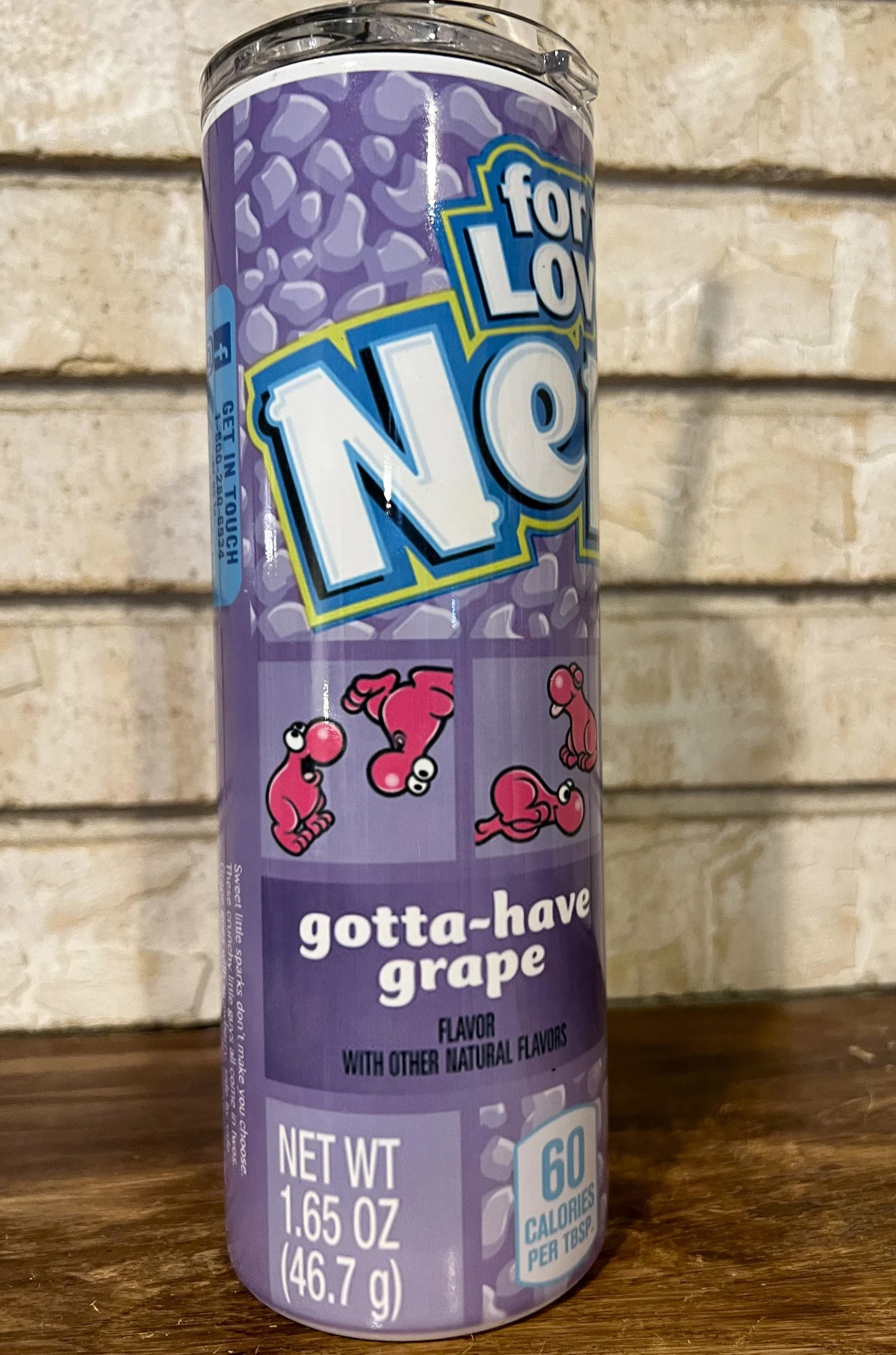 Tumbler, Stainless Steel, Reusable lid, Nostalgia, Nerd, Candy, Fun, Gift, Cup, Drinkware