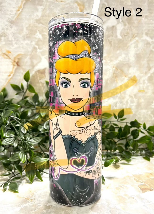 Tumbler, naughty, characters, princess, bad bitches, stainless steel, cup, straw, sublimated