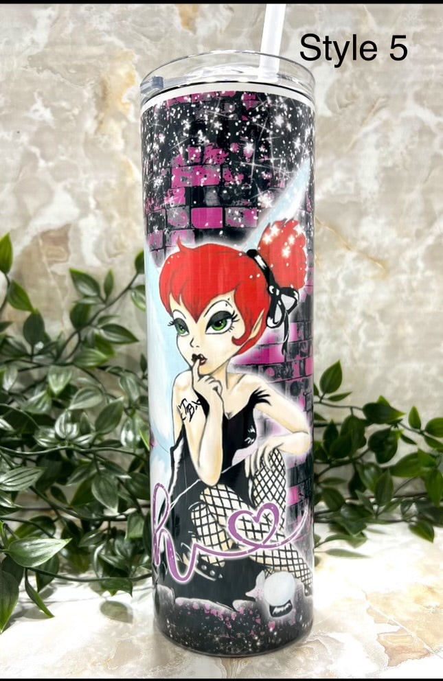 Tumbler, naughty, characters, princess, bad bitches, stainless steel, cup, straw, sublimated