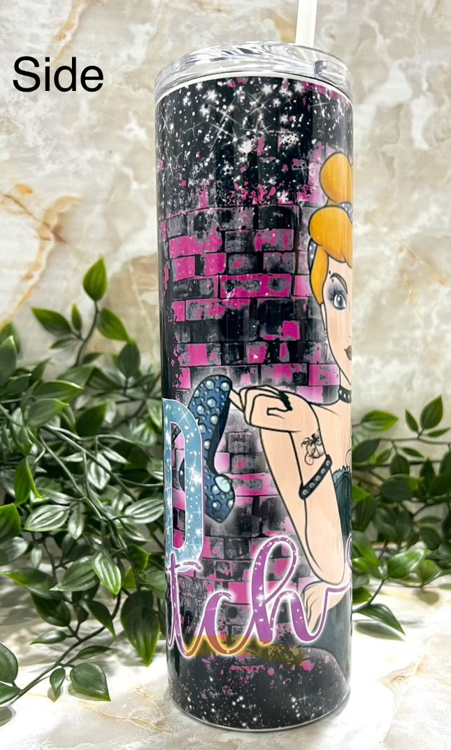 Tumbler, naughty, characters, princess, bad bitches, stainless steel, cup, straw, sublimated