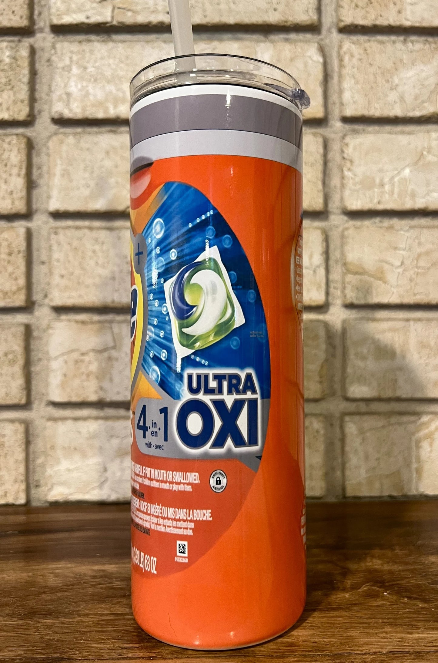 Stainless Steel, Tumbler, Reusable lid, Detergent, Clean, Pod, Funny, Humor, Gag gift, Cheeky, Fresh