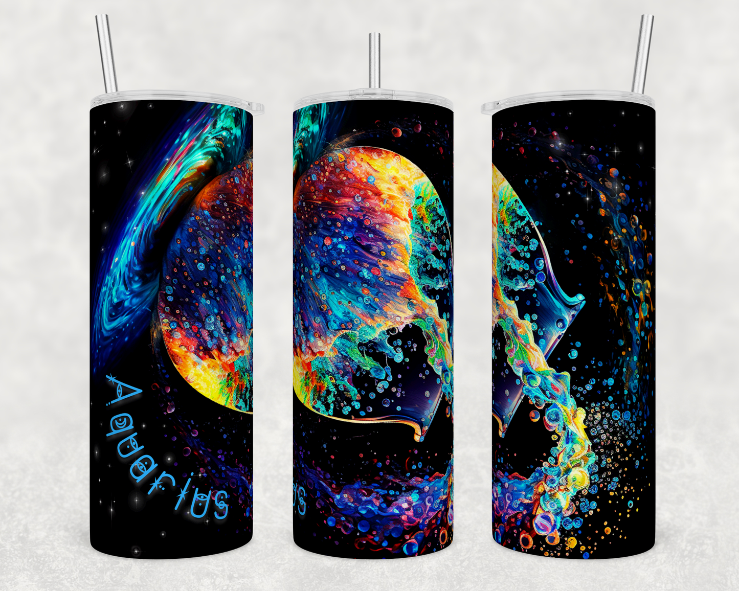Tumblers, Stainless Steel, Sublimation, Zodiac, Astrological, Cancer, Taurus, Aquarius, Gemini, Virgo, Scorpio, Pines, Capricorn, Leo, Libra, Sagittarius