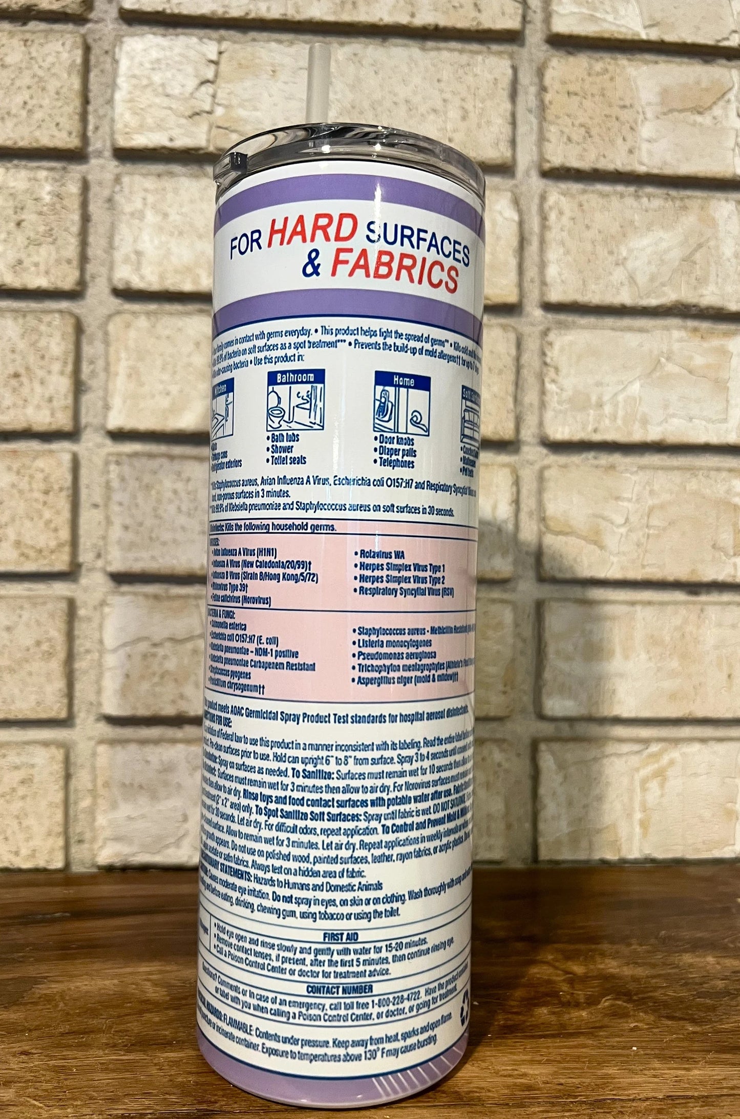 Tumbler, Stainless Steel, Removable lid, Cleaner, Disinfect, Cheeky, Humor, Funny, straw, humor